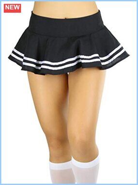 Pleated Micro-Mini Dance Skirt Festival Wear Elastic Waist